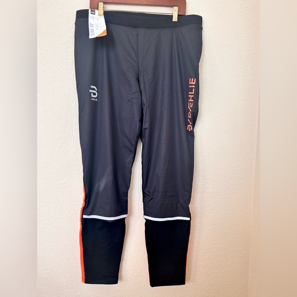 Bjorn Daehlie Winter Wool 2.0 Tights - Shocking Orange Men's XXL Running - Picture 3 of 10